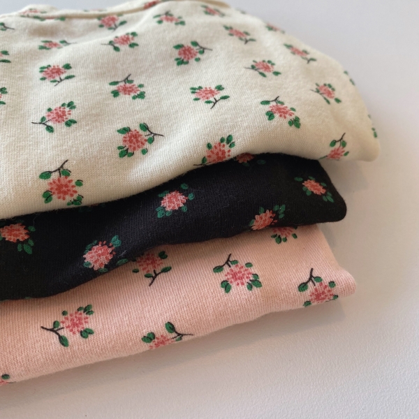 페오펫몰,보리밥 핑크 로즈 티셔츠