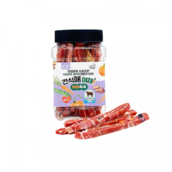 페오펫몰,레드퍼피 간식애야채 소프트 통(200g)