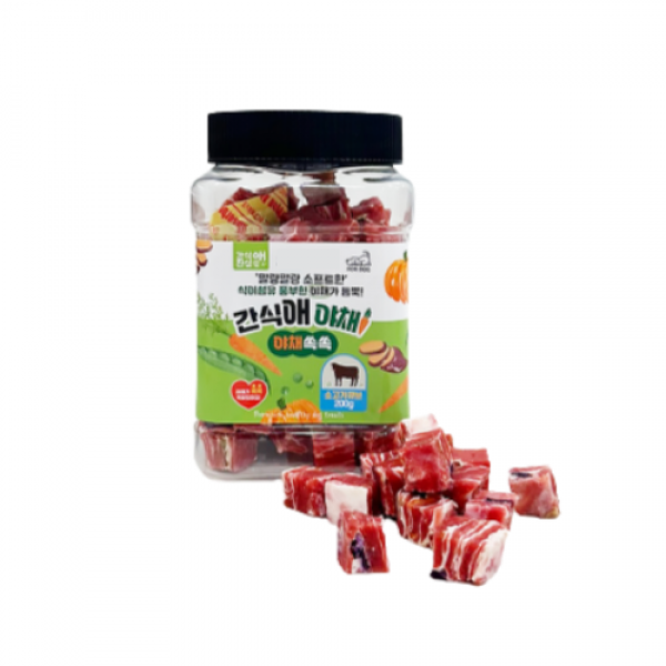 페오펫몰,레드퍼피 간식애야채 소프트 통(200g)