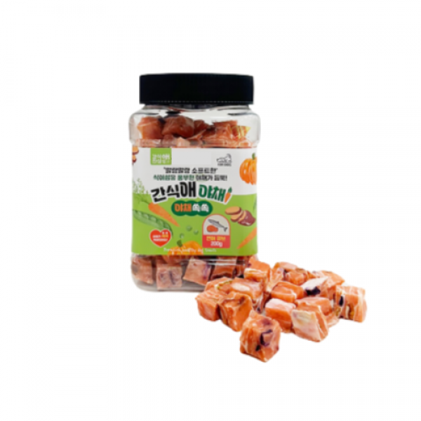 페오펫몰,레드퍼피 간식애야채 소프트 통(200g)