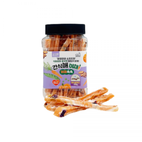 페오펫몰,레드퍼피 간식애야채 소프트 통(200g)