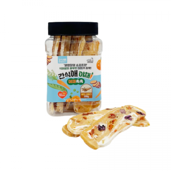 페오펫몰,레드퍼피 간식애야채 소프트 통(200g)