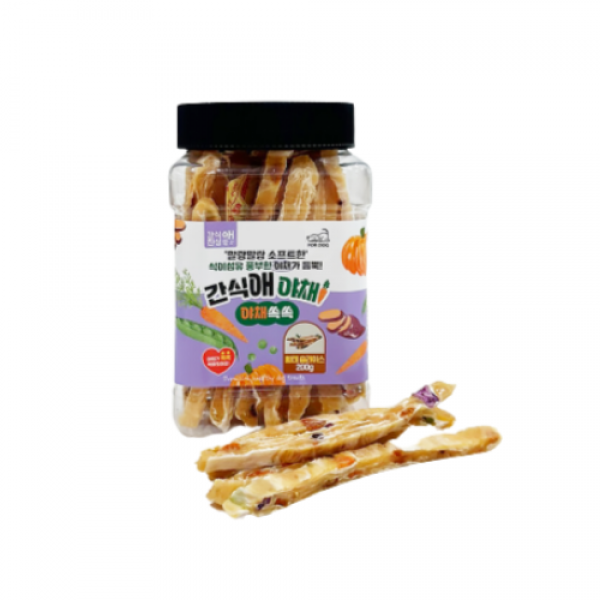 페오펫몰,레드퍼피 간식애야채 소프트 통(200g)