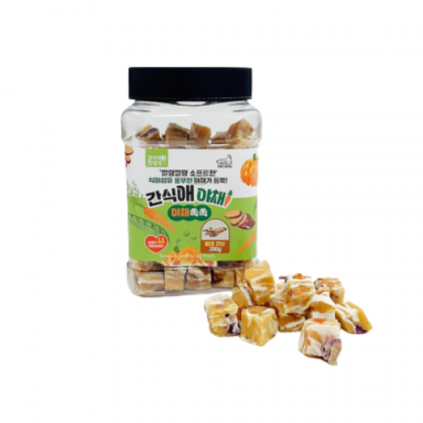 페오펫몰,레드퍼피 간식애야채 소프트 통(200g)