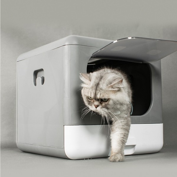 페오펫몰,레드퍼피 스퀘어 접이식 캣 토일렛 고양이화장실 플라스틱고양이 화장실 위생용품