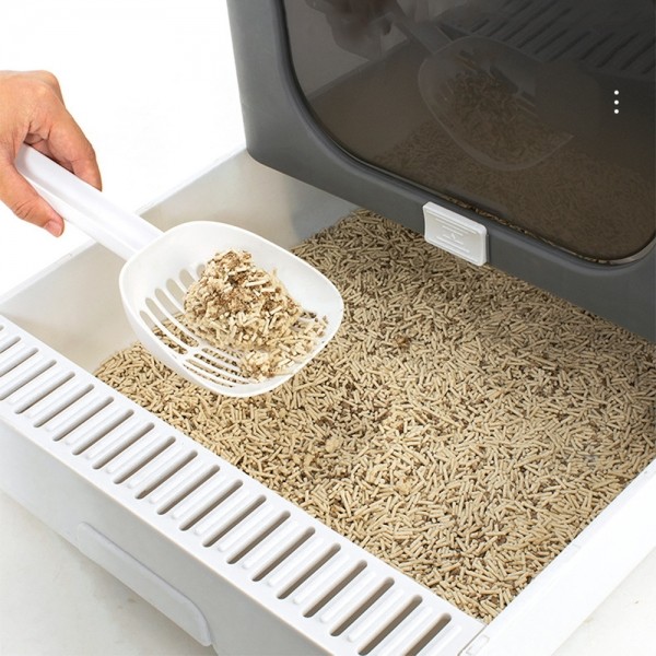 페오펫몰,레드퍼피 스퀘어 접이식 캣 토일렛 고양이화장실 플라스틱고양이 화장실 위생용품