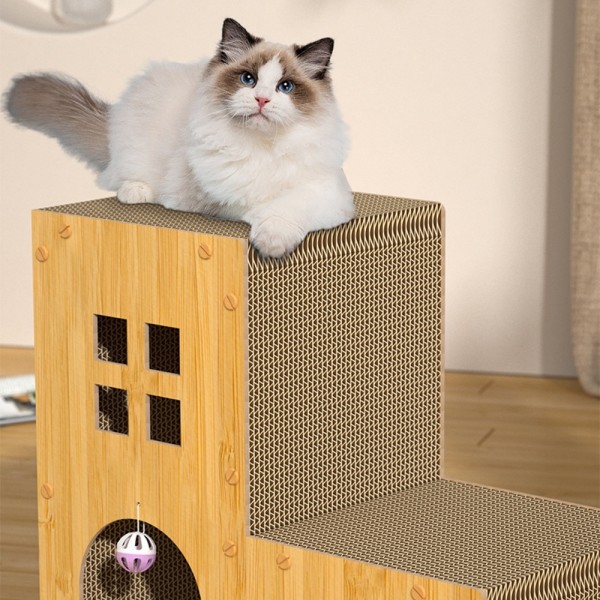 페오펫몰,레드퍼피 네코야 모히 스크래쳐 하우스 고양이스크래쳐 손톱관리 스크래쳐 대형스크래쳐 고양이용품