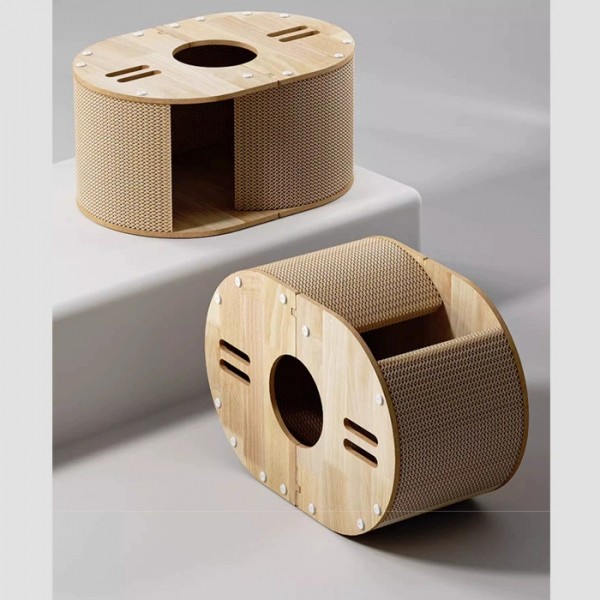 페오펫몰,레드퍼피 네코야 엘로디 스크래쳐 고양이하우스 고양이스크래쳐 손톱관리 스크래쳐 대형스크래쳐 고양이용품