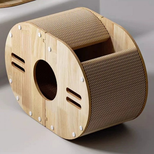 페오펫몰,레드퍼피 네코야 엘로디 스크래쳐 고양이하우스 고양이스크래쳐 손톱관리 스크래쳐 대형스크래쳐 고양이용품