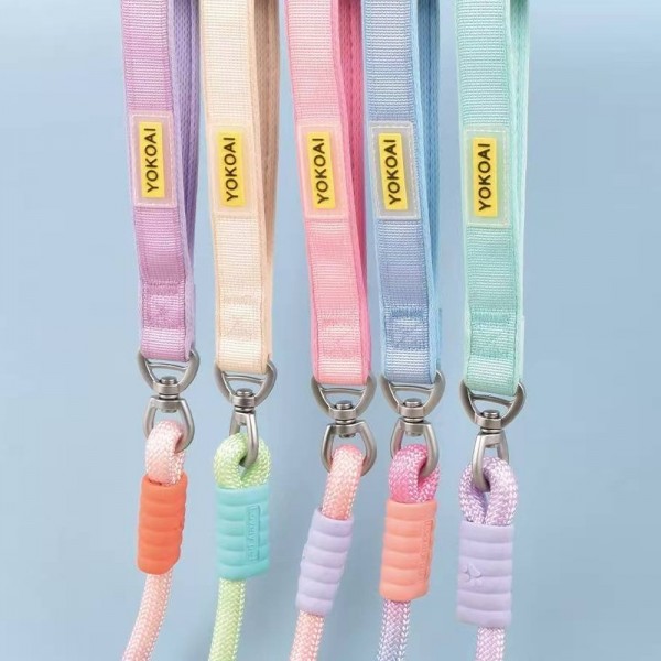 페오펫몰,레드퍼피 그라데이션 리드줄 목줄 강아지산책 리드줄 강아지리드줄 강아지목줄 애견리드줄 애견목줄