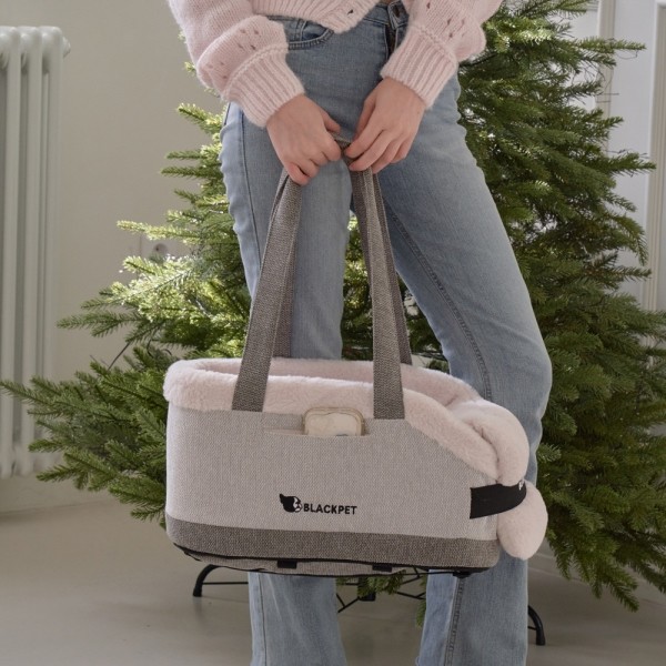 페오펫몰,레드퍼피 캐멀콘솔카시트[이동가방겸용] 강아지방석 강아지침대 애견침대 여름방석 침대 시원한 유모차방석