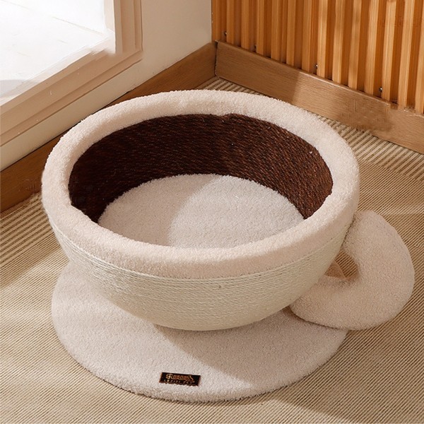 페오펫몰,레드퍼피 네코야 커피잔 스크래쳐 고양이하우스 고양이스크래쳐 손톱관리 스크래쳐 대형스크래쳐 고양이용품