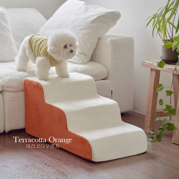 페오펫몰,레드퍼피 원마일펫스텝-3단 강아지계단 애견계단 펫스텝 계단 강아지펫스텝 애견펫스텝 방석