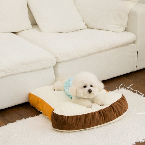 페오펫몰,레드퍼피 시모나 폭신쿠션 강아지방석 강아지침대 애견침대 여름방석 침대 시원한 유모차방석