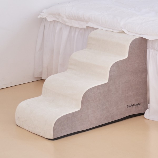 페오펫몰,레드퍼피 원마일펫스텝-4단 강아지계단 애견계단 펫스텝 계단 강아지펫스텝 애견펫스텝 방석