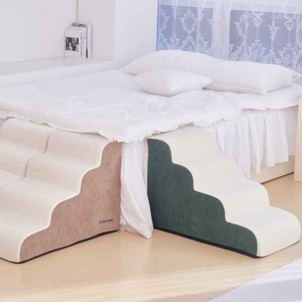 페오펫몰,레드퍼피 원마일펫스텝-4단 강아지계단 애견계단 펫스텝 계단 강아지펫스텝 애견펫스텝 방석