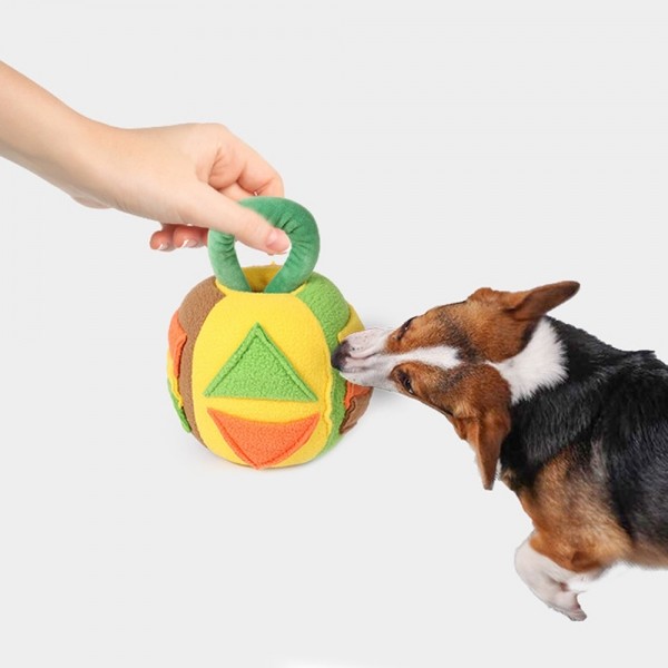 페오펫몰,레드퍼피 케틀벨 노즈워크 장난감(색상랜덤) 간식볼 장난감 노즈워크 삑삑이 애견훈련 공