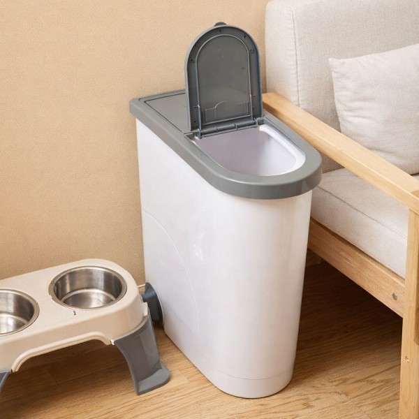 페오펫몰,레드퍼피 베로니 사료보관함 식기 애견식기 강아지식기 식기 밥통 밥그릇