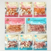 프리시즌 강아지 기호성 높은 딩고껌 연어&소고기 25p 30p 10p 5p 4종 모음