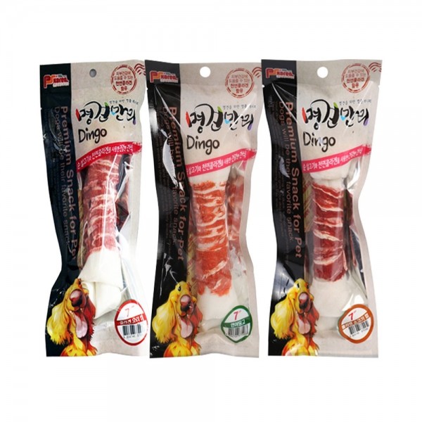 페오펫몰,명견만리 강아지 딩고껌 7인치 3종모음