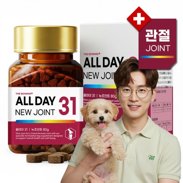 페오펫몰,더보양 올데이31 뉴조인트 강아지 관절 영양제 노견 노령견 슬개골 근육 근력 연골 강화