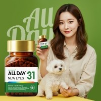 더보양 올데이31 뉴아이즈 강아지 눈 영양제 눈물자국 냄새 눈건강 착색 백내장 루테인