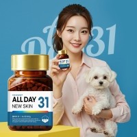 더보양 올데이31 뉴스킨 강아지 피부 피모 영양제 아토피 습진 건조 모질 보습 건강관리