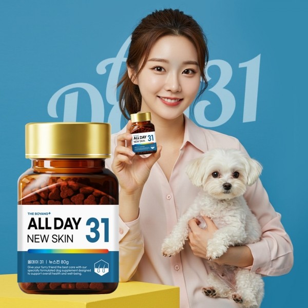 페오펫몰,더보양 올데이31 뉴스킨 강아지 피부 피모 영양제 아토피 습진 건조 모질 보습 건강관리