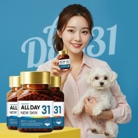 [여름맞이특가]더보양 올데이31 뉴스킨 강아지 피부 피모 영양제 아토피 습진 건조 모질 보습 건강관리 160정 x 3개