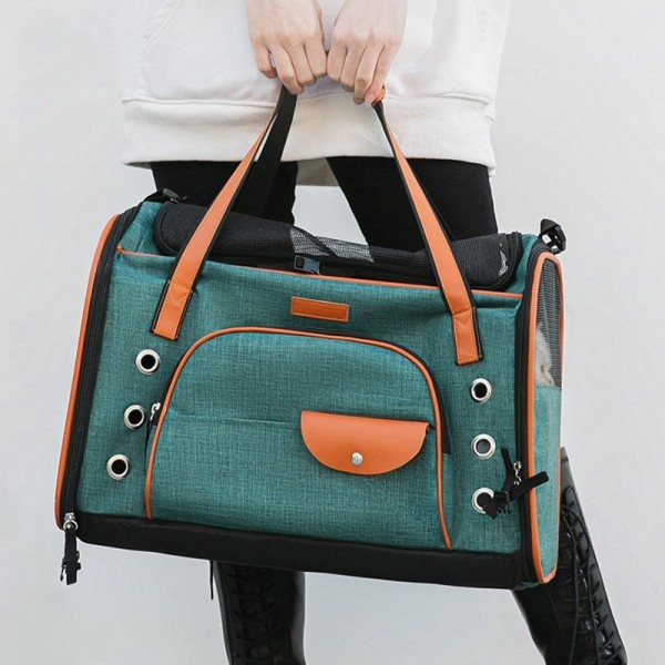 페오펫몰,도그웨그 네모 백팩 크로스 이동장 강아지 산책 이동 가방 캐리어 [최저가]