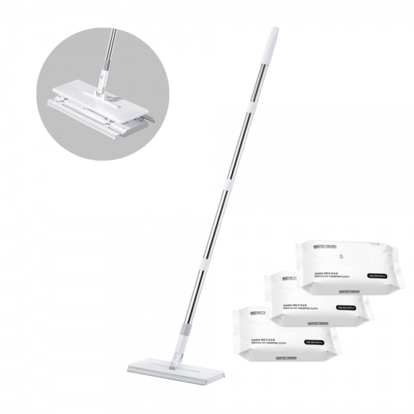 [홈트너스][꽃길특가] 이지톡 원터치 청소포 밀대걸레