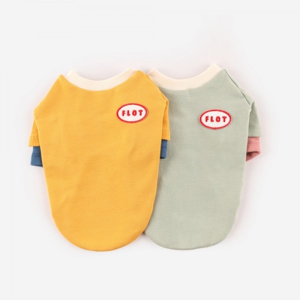 플로트 데일리웨어 레이어드 티셔츠 강아지옷 2컬러