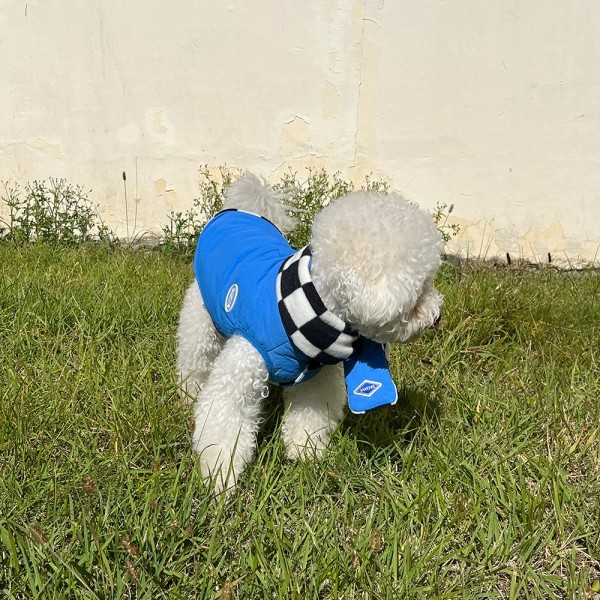 페오펫몰,체커보드 리버서블 패딩 조끼 (M-6XL)