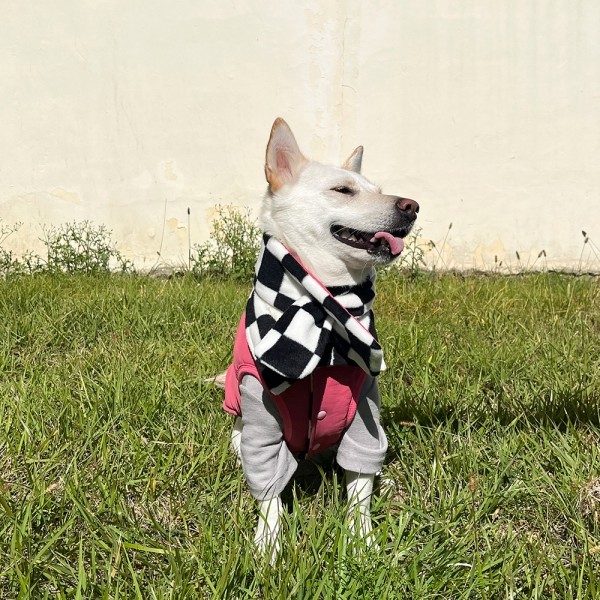 페오펫몰,체커보드 리버서블 패딩 조끼 (M-6XL)