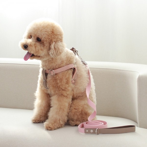 페오펫몰,[댕보양특가] 러닝 메이트 하네스 (가슴줄) 로즈 핑크/브라운
