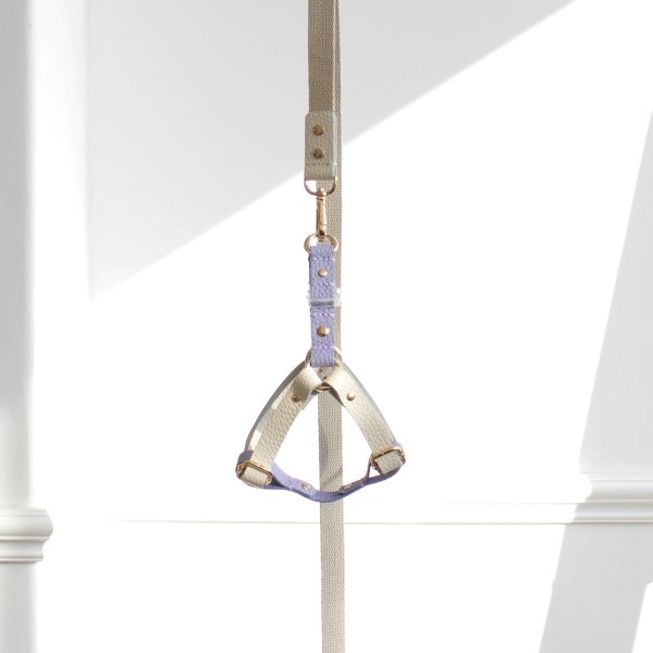 페오펫몰,[댕보양특가] 러닝 메이트 하네스 (가슴줄) 화이트/바이올렛