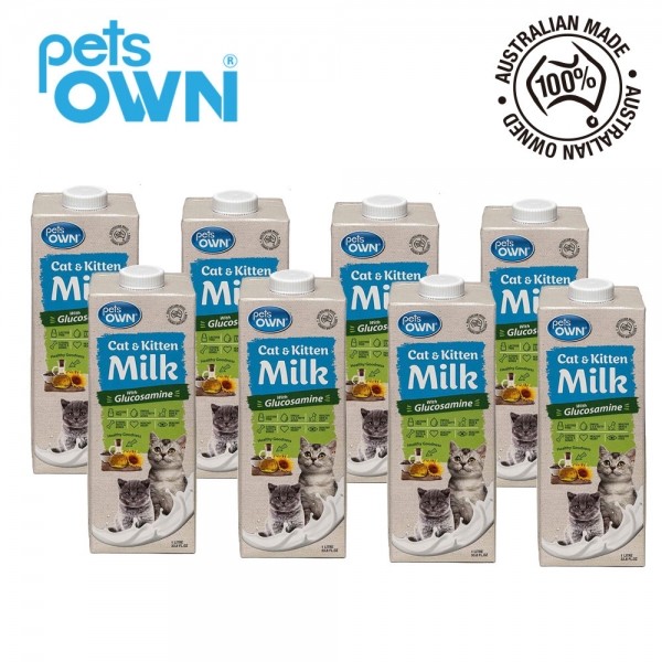 페오펫몰,펫츠온 호주 프리미엄 펫밀크 캣앤키튼 글루코사민 고양이 멸균우유 1L/7차신규입고