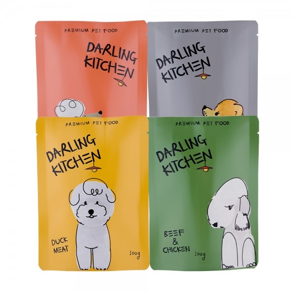 달링키친 자연 화식 4종 맛별 세트 100g x 4종