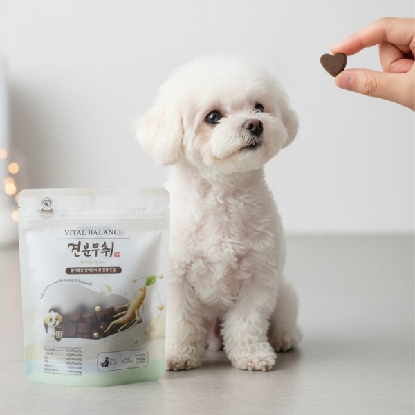 페오펫몰,펫테일 럽앤힐 견분무취 바이탈밸런스 강아지 간식 변냄새 제거 장건강 유산균 영양간식