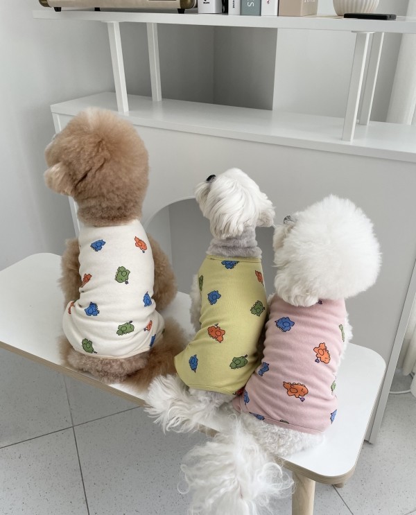 페오펫몰,제니하츠 실내복 공룡 나시 올인원 (3color)