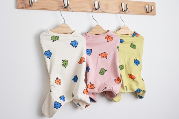 제니하츠 실내복 공룡 나시 올인원 (3color)