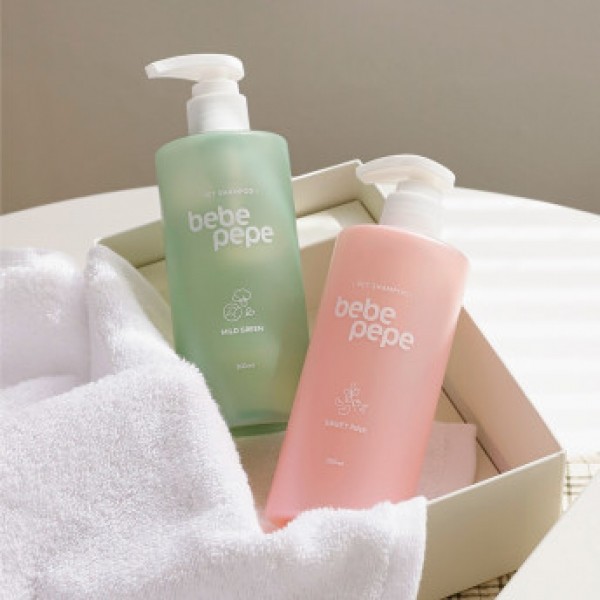 페오펫몰,베베페페 슈퍼푸드 추출물 천연 강아지 샴푸&린스 올인원 300ml