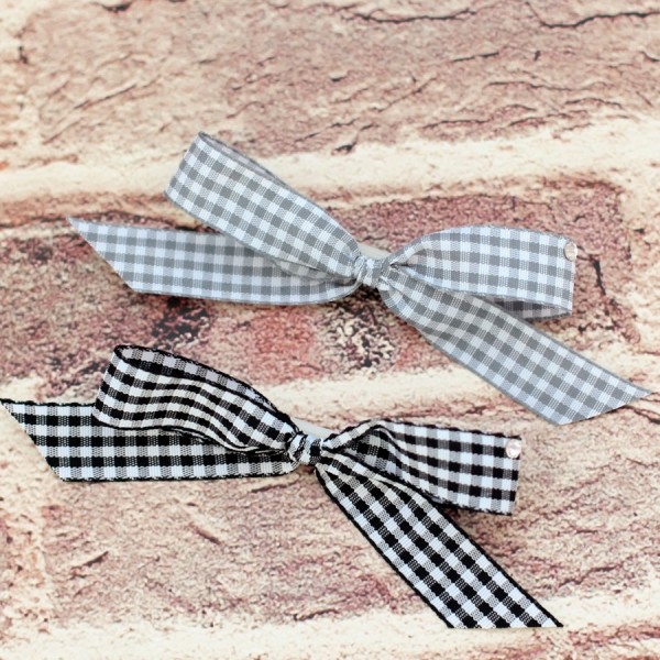 페오펫몰,[마망독] 네추럴체크 핸드메이드 리본핀 14color