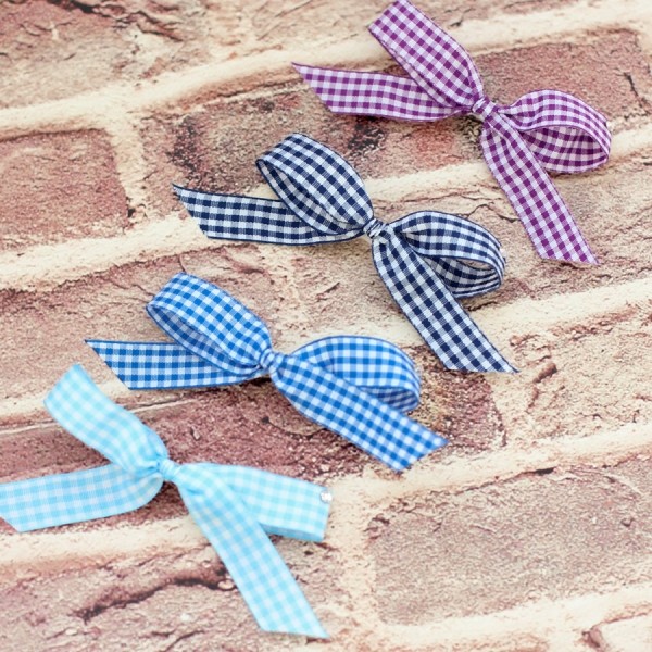 페오펫몰,[마망독] 네추럴체크 핸드메이드 리본핀 14color