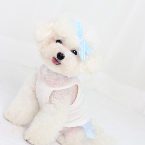 페오펫몰,[마망독] 네추럴체크 핸드메이드 리본핀 14color