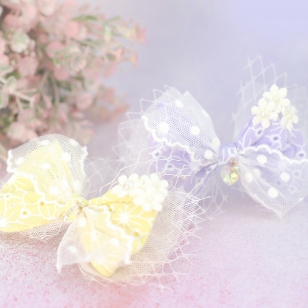 페오펫몰,[마망독] 하모니 핸드메이드 스페셜 리본핀 2color