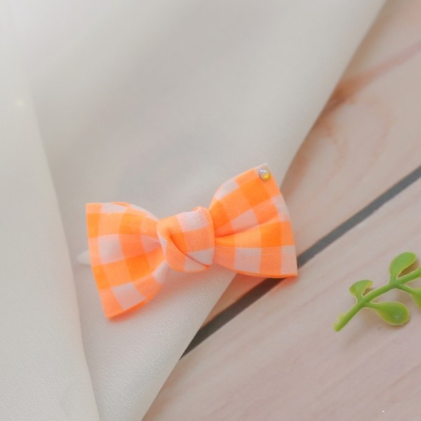 페오펫몰,[마망독] 형광미니 핸드메이드 리본핀 3color