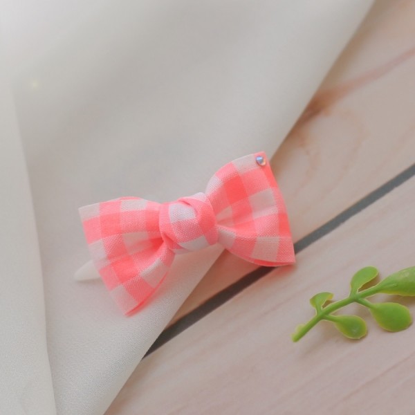 페오펫몰,[마망독] 형광미니 핸드메이드 리본핀 3color