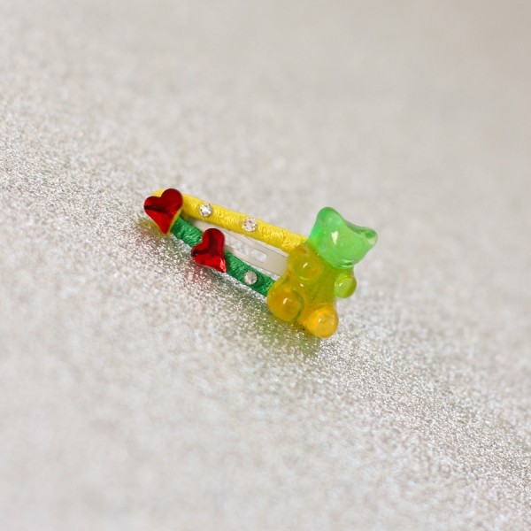 페오펫몰,[마망독] 젤리곰 핸드메이드 방수똑딱핀 6color