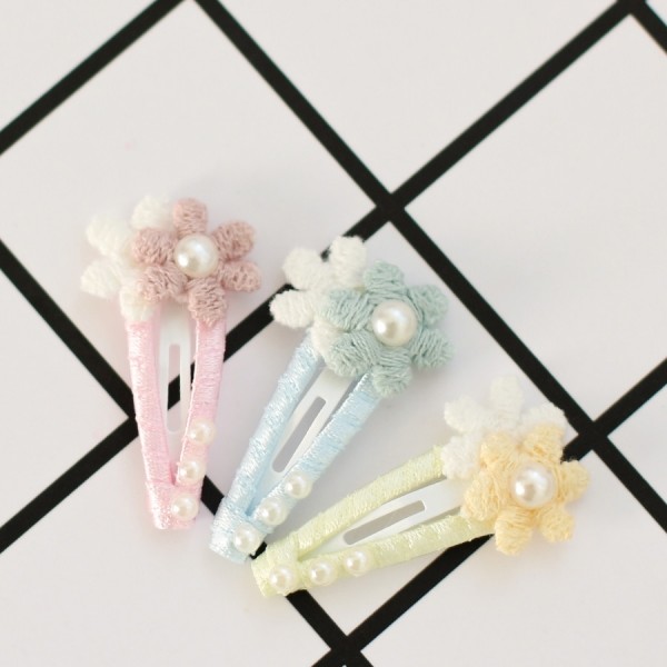 [마망독] 자스민 핸드메이드 방수똑딱핀 3color